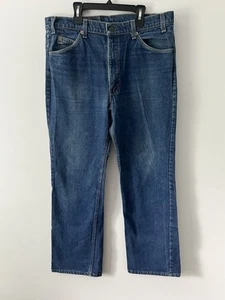 Vintage Levis 517 Jeans Mens 36x31 Bootcut Orange Tab 90s Blue Denim USA Made - Picture 1 of 18