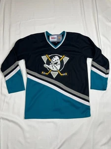 Vintage CCM ANAHEIM DUCKS Jersey Long Sleeve Shirt Size 2XS NHL Ice Hockey - Bild 1 von 8