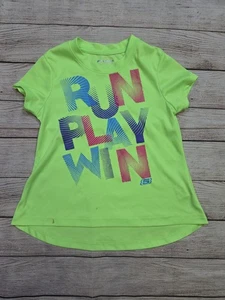 Skecher Active Girl’s Athletic Short  Sleeve T-Shirt Kid’s Size 5/6 Run Play Win - Picture 1 of 6