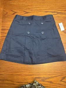 Old Navy Girls Size L 10-12 Navy Blue School Uniform Scooter Skort Skirt Shorts - Picture 1 of 5