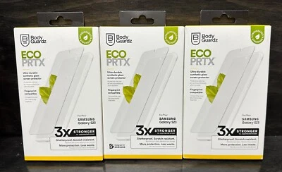BodyGuardz ECO PRTX Synthetic Screen Protector Samsung Galaxy S23 6.1" SET OF 3 - Image 1 of 2