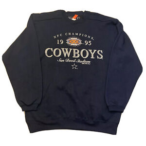 Vintage 1995 Dallas Cowboys Mens Medium Super Bowl XXX Sweatshirt NWT