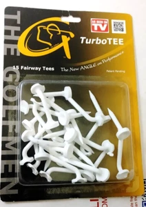 The Golfmen TurboTEE 15 Pack Fairway Golf Tees Angle Performance Tee NEW USA - Picture 1 of 2