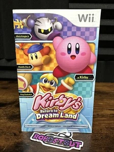Kirby's Return to Dream Land - (Nintendo Wii) Manual folleto de instrucciones solamente⭐ - Imagen 1 de 8