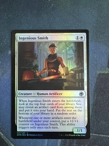 Ingenious Smith, Foil, Magic The Gathering Adventures in the Forgotten Realms, casi nuevo/nunca jugado - Imagen 1 de 2
