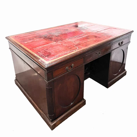 19th Century English Architect's Partners Desk Jerry Connie Wald estate Cover