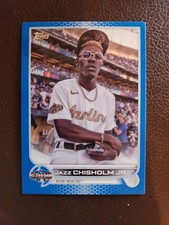 JAZZ CHISHOLM JR 2022 Topps Update All Star Royal Blue Parallel #ASG-8 Marlins