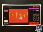 Final Fantasy II/IV Snes Replacement Game Label Sticker Precut