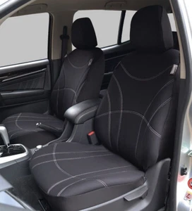 Neoprene Seat Covers For Suzuki Jimny Wagon GJ 2020 Waterproof Black Front - Bild 1 von 3