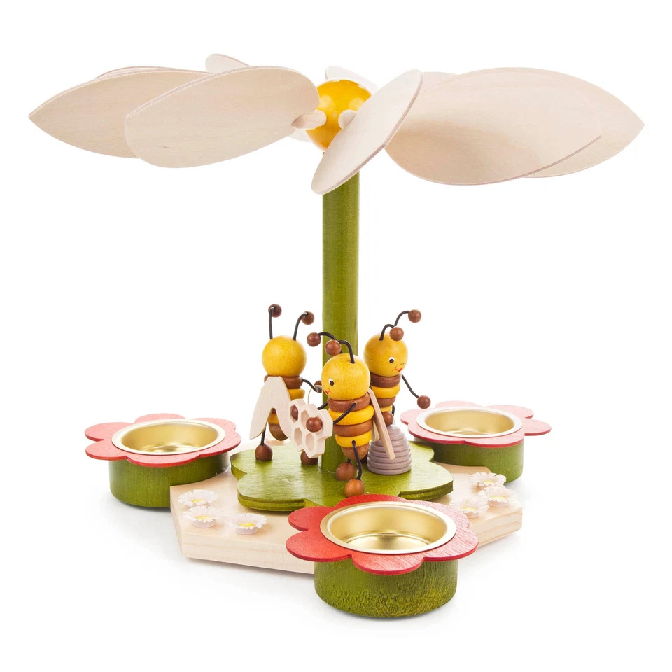 Pirámide Tealight de abeja de primavera | 18 cm Foto 1 de 1