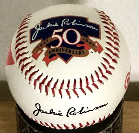 1997 JACKIE ROBINSON 50TH ANNIVERSARY BASEBALL NABISCO & TARGET STADIUM GIVEAWAY Cover