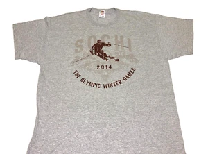 Sochi The Olympic Winter Games 2014 USA Downhill Skiing T-Shirt New! XXL 2X - Picture 1 of 1