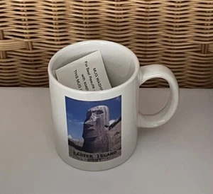 Vintage 2001 Easter Island Ceramic Souvenir Coffee Mug • NEW - Picture 1 of 2