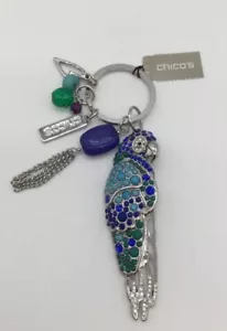 Llavero Chico's Damas Dije Pájaro Tropical Plata NUEVO - Imagen 1 de 2