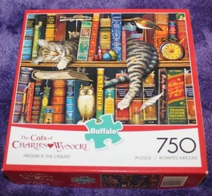The Cats of Charles Wysocki 750 piece jigsaw puzzle Frederick The Literate - Bild 1 von 1