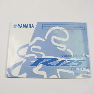 Genuine 2009 Yamaha YZF-R125 English Owners Manual 5D7F8199E1 - Picture 1 of 16