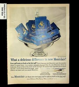 1964 Montclair Delicious Taste Cigarettes Vintage Print Ad 016232