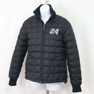 Chaqueta acolchada de plumón Chase para mujer talla SM negra Nascar # 24 Gordon DuPont Motorsport Foto 1 de 4