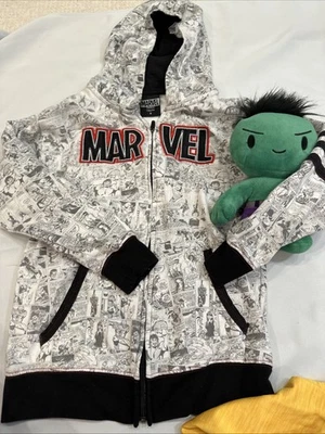 Marvel Hoodie Kids  Small Zip Comic With Hill Plush Included - Image 1 of 4