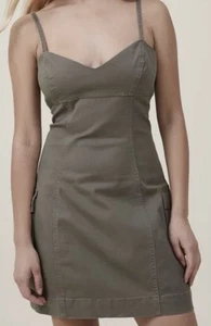 Cotton On Tyler Utility Dress In Khaki Size XSmall New With Tags - Picture 1 of 5