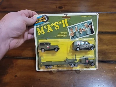 Vtg 1981 KidCo Tough Wheels M*A*S*H 3 VEHICLE SET 1:64 car diecast military jeep - Image 1 of 4