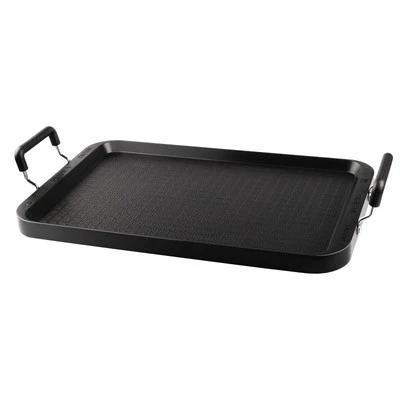 Stove Top Flat Griddle, 17 Inch 2 Burner Griddle Pan for Stove Top Grill, Alu... - Image 1 of 4