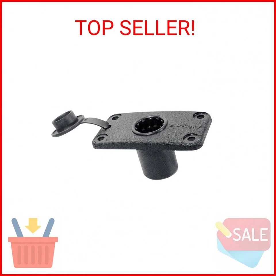 Scotty 244 Flush Deck Mount With Rain Cap 244bk