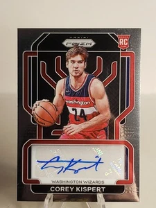 2021-22 Panini Prizm Rookie Signatures Corey Kispert Rookie Auto Wizards RC - Imagen 1 de 2