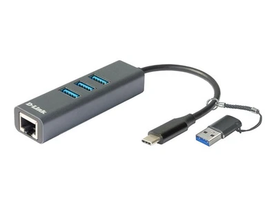 D-Link DUB-2332 Cablato USB tipo-C 10,100,1000 Mbit/s IEEE 802.3 IEEE 802.3ab - Immagine 1 di 2