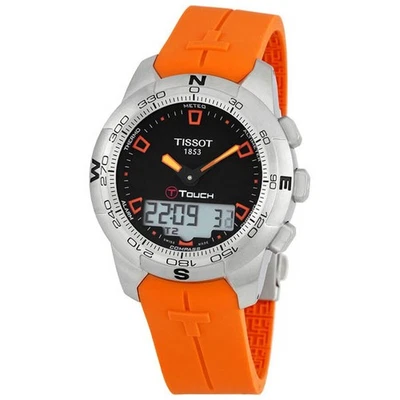 Tissot T-Touch II Orange Rubber Strap Men's Analog-Digital Watch T0474201705101 - image 1 of 3