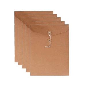 Kraft String Envelope File Folder Project Pockets File Jacket Document Organi... - Picture 1 of 7
