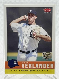 2006 Fleer Tradition JUSTIN VERLANDER RC Rookie Card #173 Tigers Baseball HOF - Picture 1 of 2