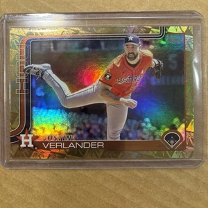 2025 Topps Series 1 Justin Verlander Gold spring training  Foil 50/50 HOF Astros - Picture 1 of 3