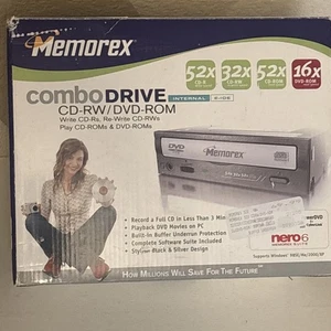 Memorex Combo Grabadora Ultra Velocidad CD-RW/DVD-Rom Nero 6 - Imagen 1 de 5