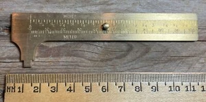 VINTAGE NEW OLD STOCK UNBRANDED BRASS 4” CALIPER - US STANDARD - Picture 1 of 4