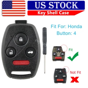 For 2003-2008 Honda Accord Remote Key Fob Shell Case Cover KR55WK49308 4 Button - Picture 1 of 11