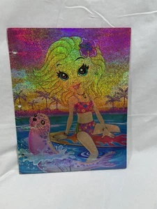 Vintage Lisa Frank Shimmer Cassie the surfer girl Ordner - Bild 1 von 4