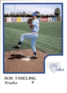 1986 Visalia Oaks ProCards #21 Bob Tabeling Conway Arkansas Louisville Kentucky