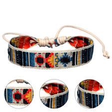  Armbänder Armreifen Für Damen Besticktes Ethnisches Armband Verstellbares Weben