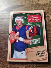 Deshaun Watson 2017 Panini Black Friday Happy Holidays Memorabilia JERSEY Rookie