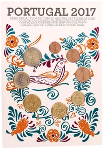 PORTUGAL, Euro € Conjunto anual (2017), FDC, Colección de monedas emitidas en... - Picture 1 of 1