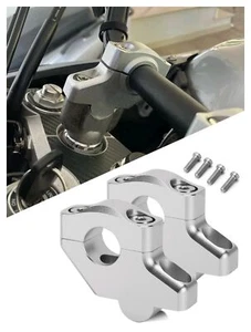 For Yamaha TW200 DT 125 TT 350 TT 600 Offset Handlebar Riser Mount Clamp Adapter - Picture 1 of 10
