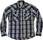 Edwin Men's Slim Fit Flannel Check Shirt In Japanese Xl Size, Good Condition