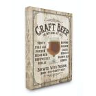 Stupell Industries Craft Beer Sign Bar Room Wooden Texture, Design by Artist ...