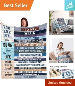 Personalized Custom Blanket - Flannel - Birthday/Anniversary/Holiday Gift - Picture 1 of 9