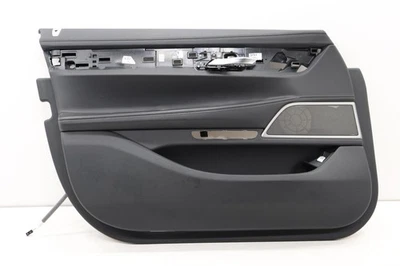 BMW 750I G12 2016-2022 panel de cubierta de moldura de puerta delantera izquierda OEM NEGRO_NASW Foto 1 de 4