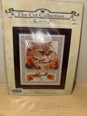 Cross My Heart Cat Collection Jengibre Snap Naranja Tabby Punto de Cruz Patrón Solo Foto 1 de 4