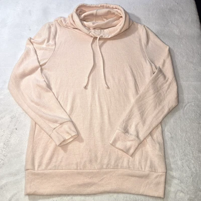 Charlotte Russe Mujer Cordón Capucha Cuello Sudadera Lgt Melocotón Talla Pequeña Suave Foto 1 de 4