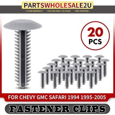 Clip de retención de panel de moldura de puerta de nailon de 20 piezas para Chevy GMC Safari 1994-2005 Foto 1 de 4