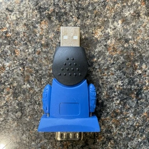 USB 2.0 To RS232 Serial DB9 Adapter Converter Plug 480Mbps For Computer - Picture 1 of 3